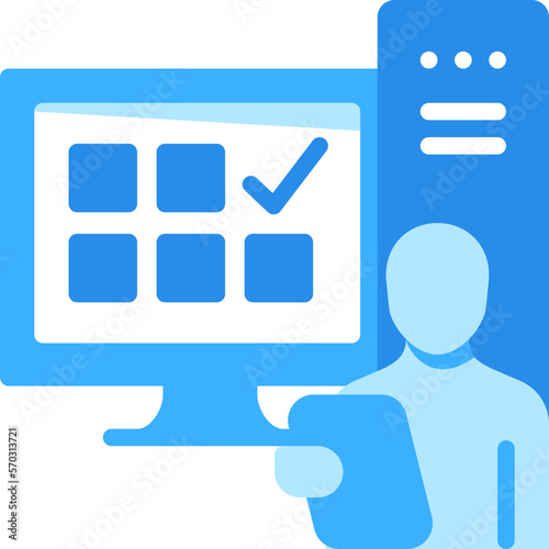 parental control activity computer monitor online cyber internet security digital  flat icon