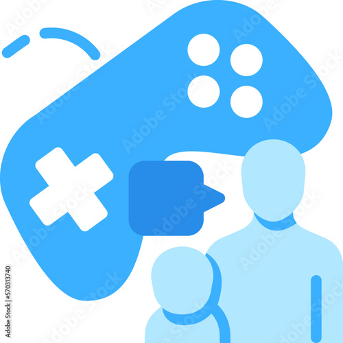parental advisory game online cyber internet security digital  flat icon