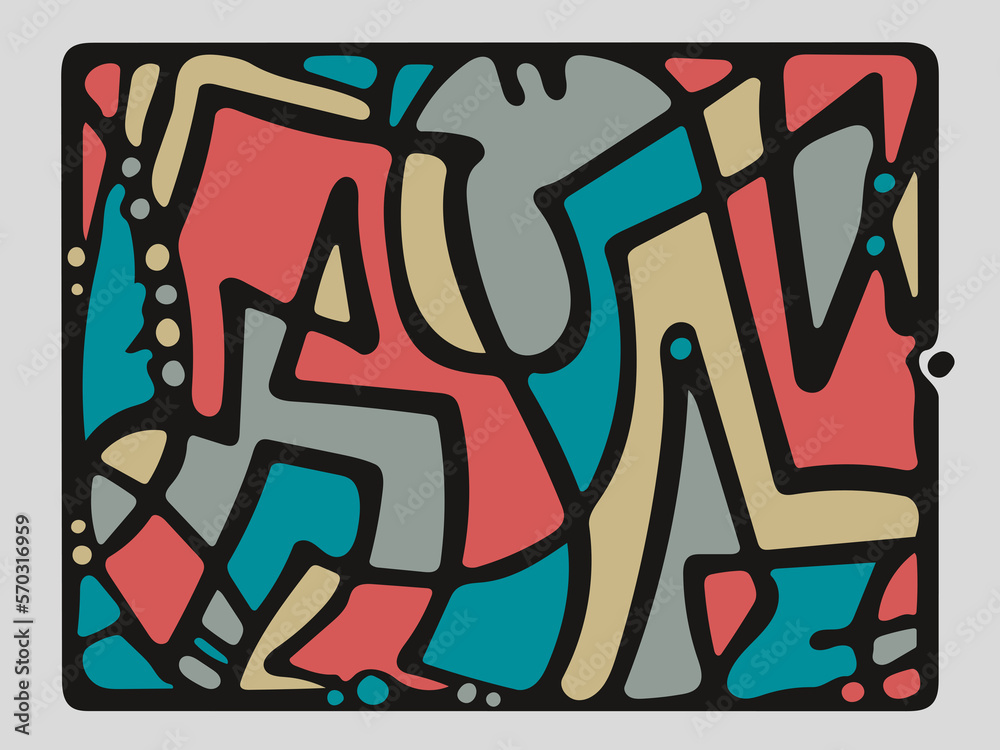 Fototapeta premium Graffiti, Abstract