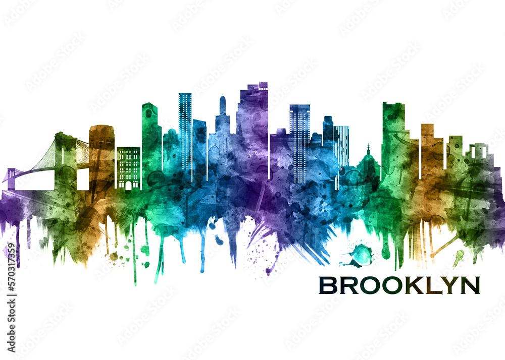 Fototapeta premium Brooklyn New York Skyline