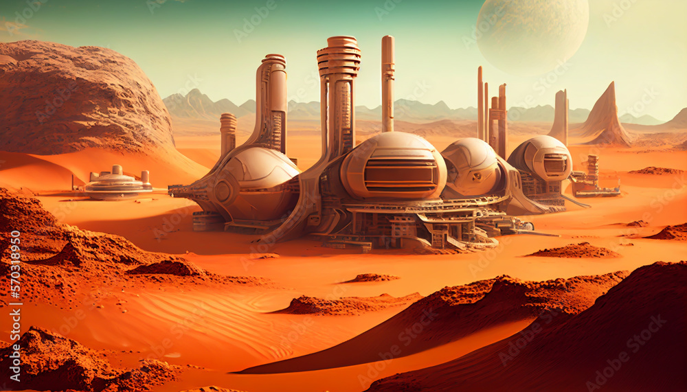 Building a Future on Mars, An Exploration of a City on the Red Planet. Generative Ai