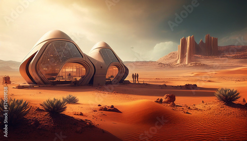 Building a Future on Mars, An Exploration of a City on the Red Planet. Generative Ai