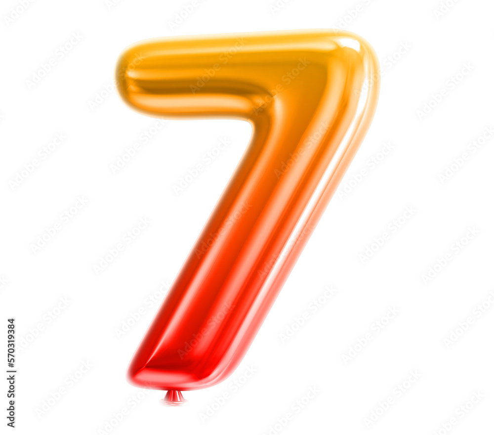 Number Balloons 3D Generative AI Number Balloons 3D Generative AI
