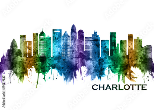 Charlotte North Carolina Skyline