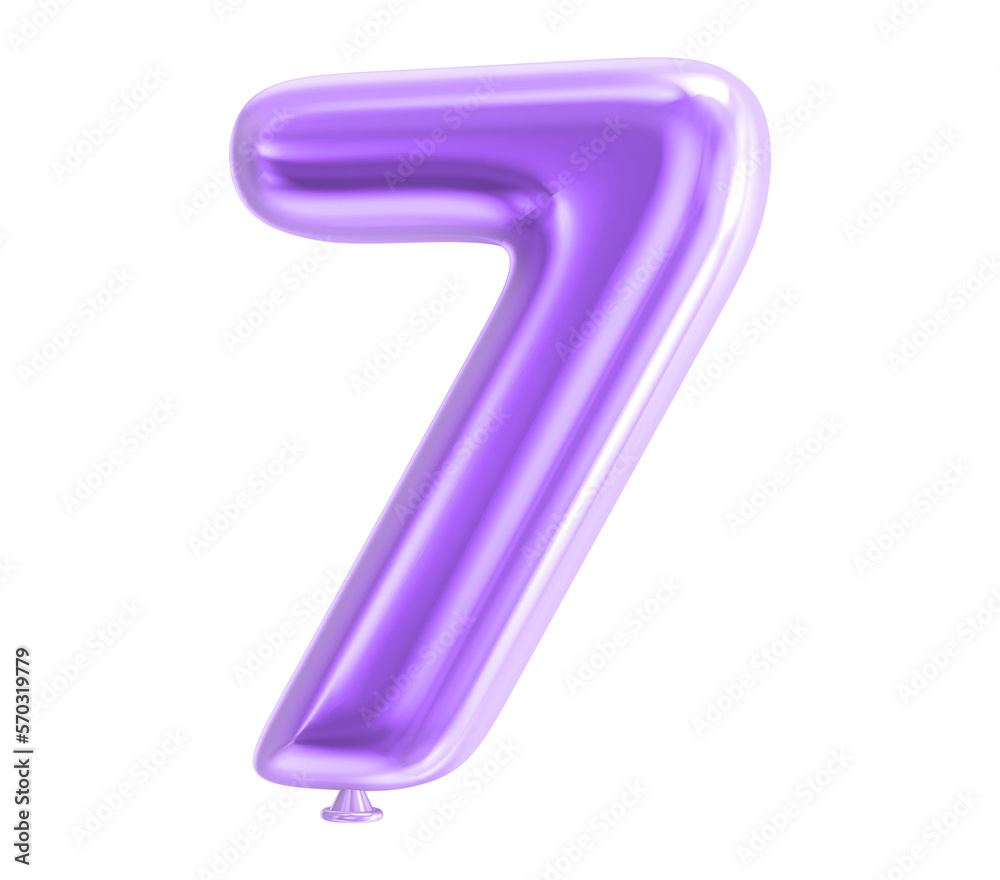 Number Balloons 3D Generative AI Number Balloons 3D Generative AI