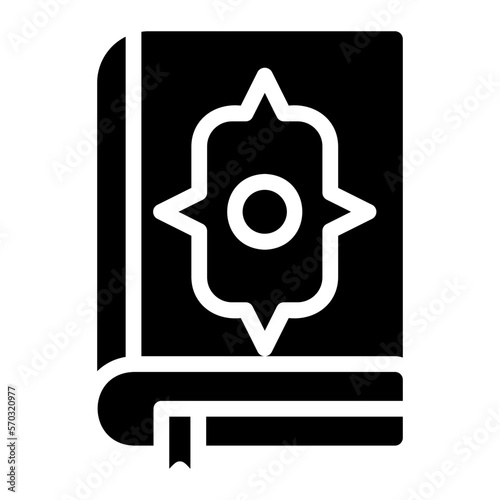 Quran glyph icon