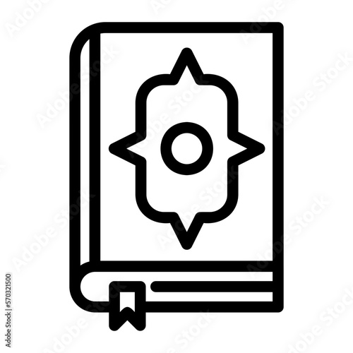 Quran line icon