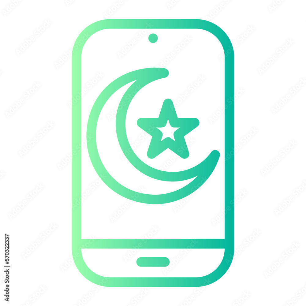 smartphone gradient icon