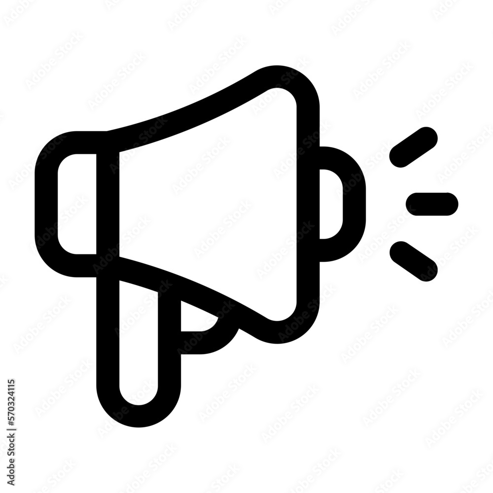 megaphone line icon