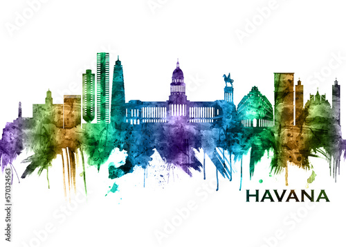 Photography Havana Cuba Skyline
