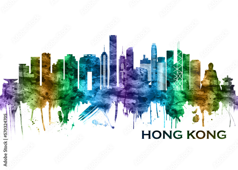 Hong Kong China Skyline