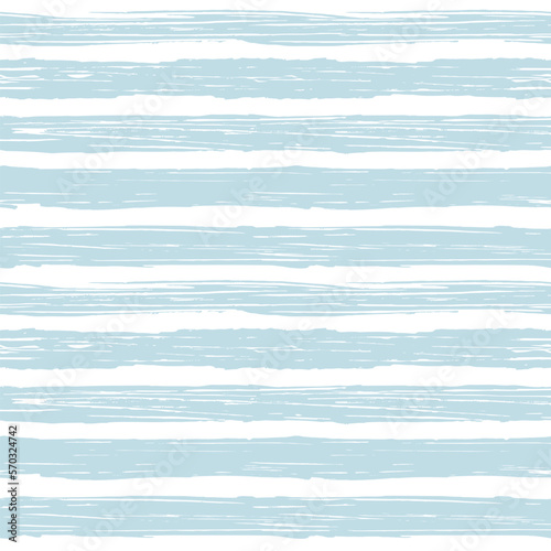 Stripes pattern, summer blue striped seamless vector background, navy brush strokes. pastel grunge stripes, watercolor paintbrush line © Good Goods