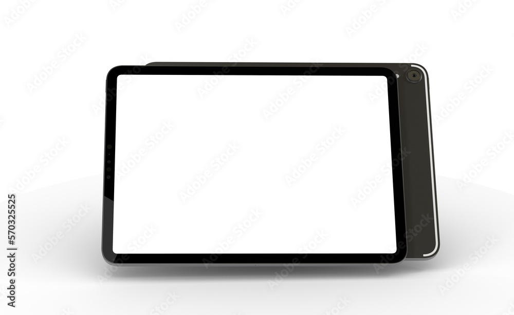 Realistic horizontal black tablet pc pad computer mockups Realistic horizontal black tablet pc pad computer mockups