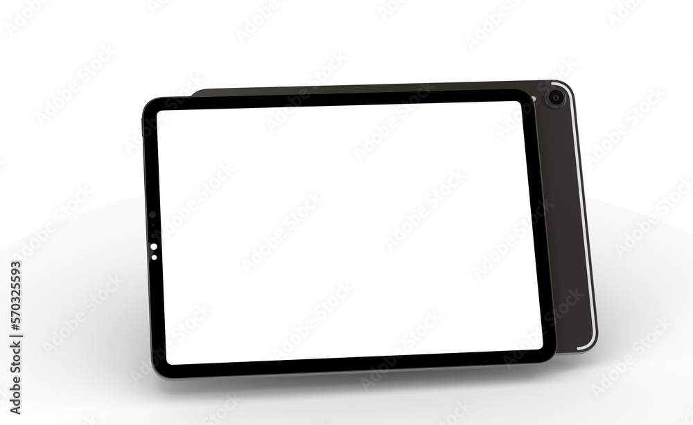 Realistic horizontal black tablet pc pad computer mockups Realistic horizontal black tablet pc pad computer mockups