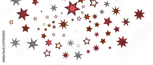 golden stars - in red