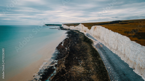 Seven Sisters Cliff, East Sussex, English Channel, United Kingdom photo