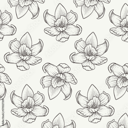 abstract flowers vector pattern background 
