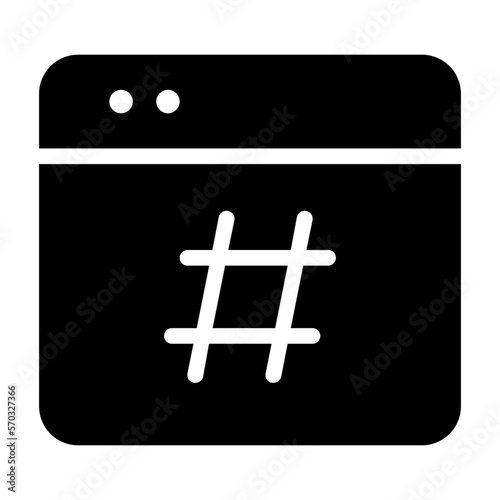 hastag glyph