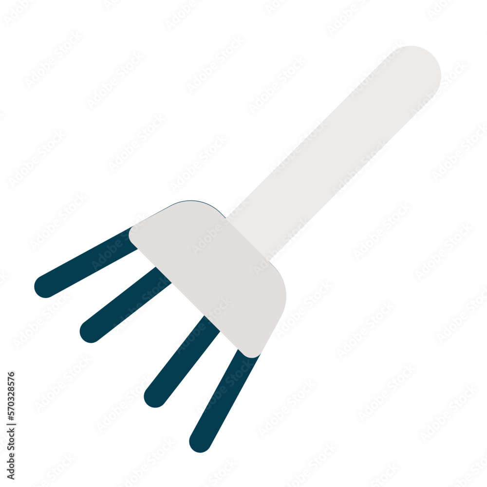 rake flat design icon rake flat design icon