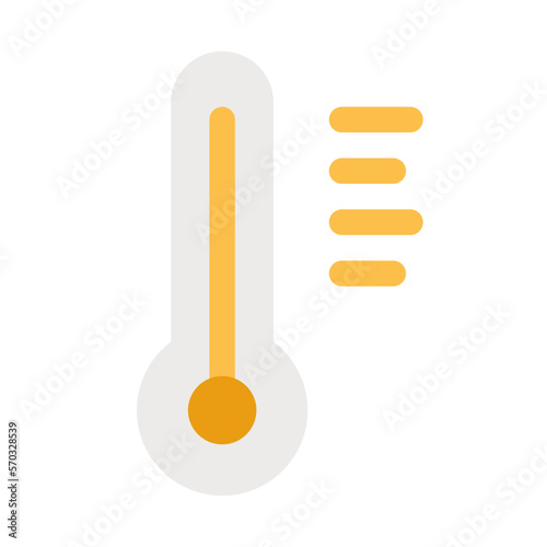 temperature flat design icon