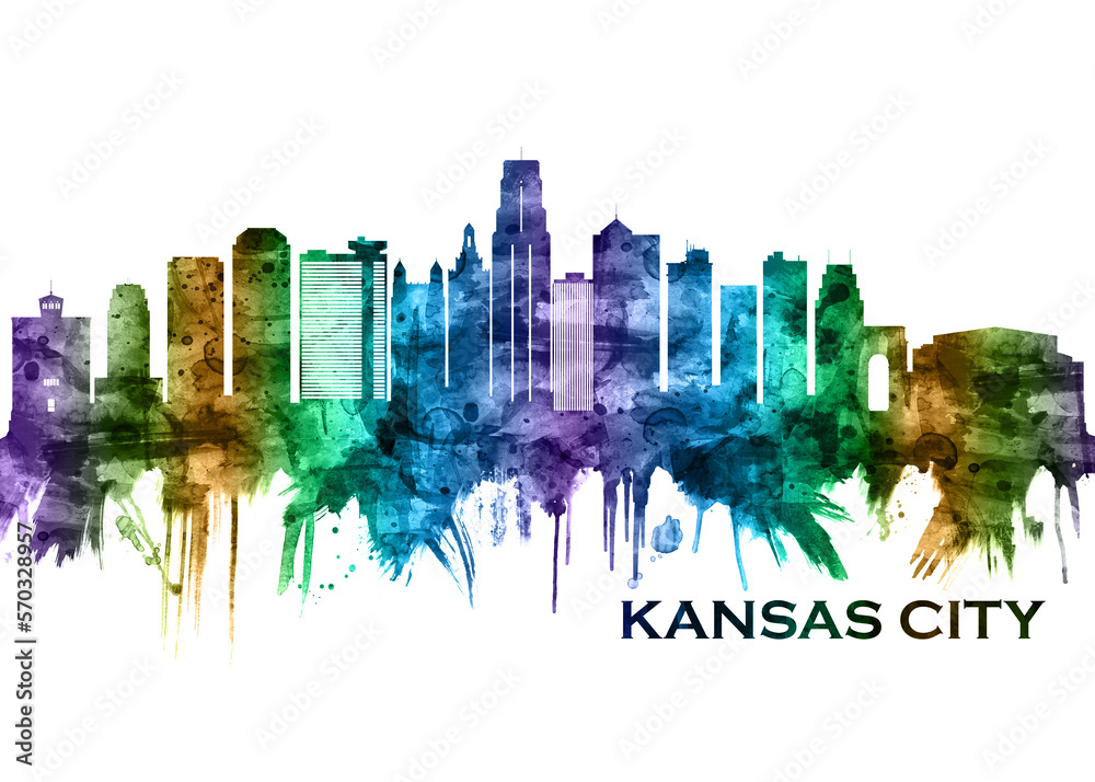 Obraz premium Kansas City Missouri Skyline