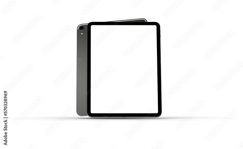 Photo Black tablet computer with blank 3d Photo Black tablet computer with blank 3d
