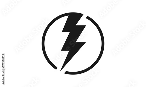 Electric logo design template photo