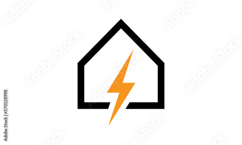Electric logo design template