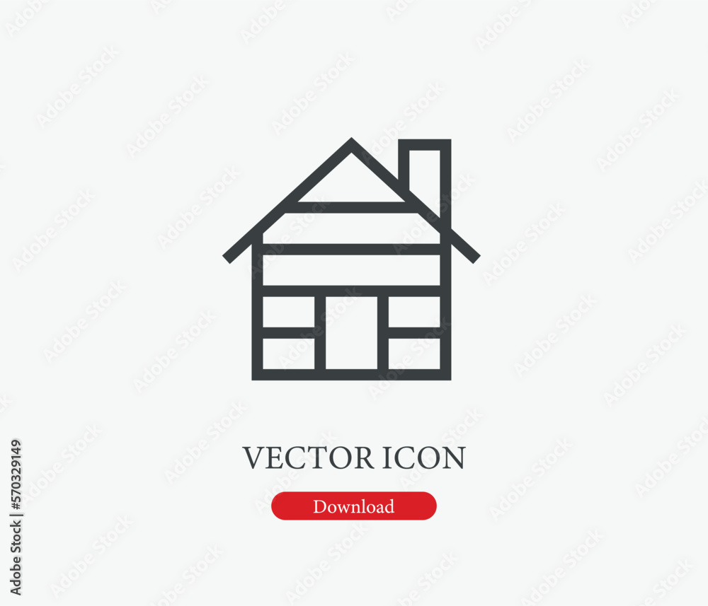 Hut vector icon. Editable stroke. Symbol in Line Art Style for Design, Presentation, Website or Mobile Apps Elements, Logo. Hut symbol illustration. Pixel vector graphics - Vector Hut vector icon. Editable stroke. Symbol in Line Art Style for Design, Presentation, Website or Mobile Apps Elements, Logo. Hut symbol illustration. Pixel vector graphics - Vector
