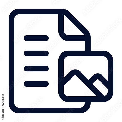 file image line icon