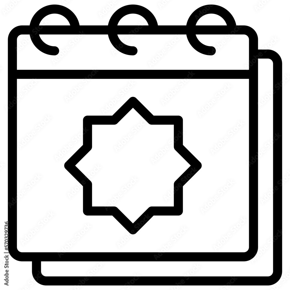 calendar ilustration with outline calendar ilustration with outline