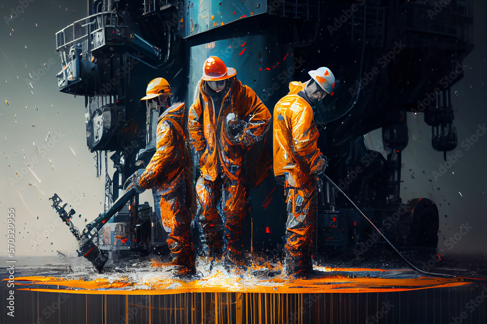 Elimination of an emergency situation at an oil producing station