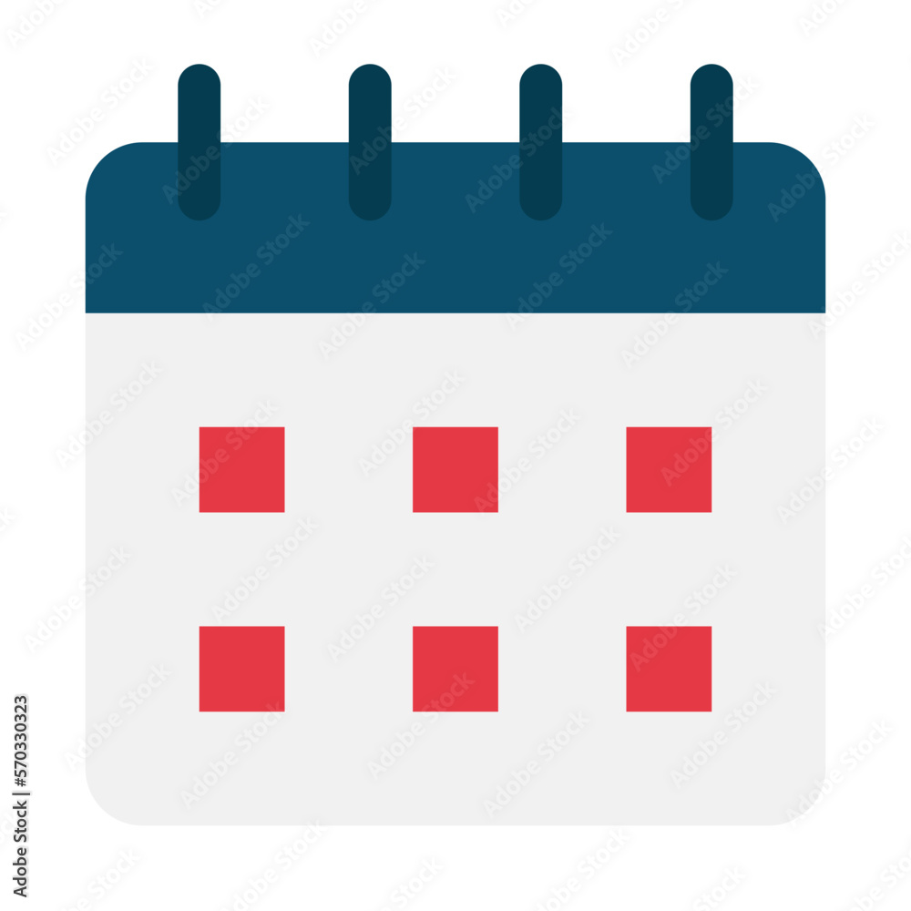 calendar flat design icon