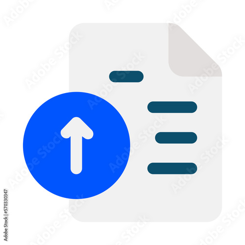 upload file flat design icon
