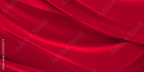 Celebration Luxury red satin smooth background vector Illustration