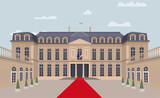 palais de l'Élysée, résidence présidentielle faubourg saint honoré
