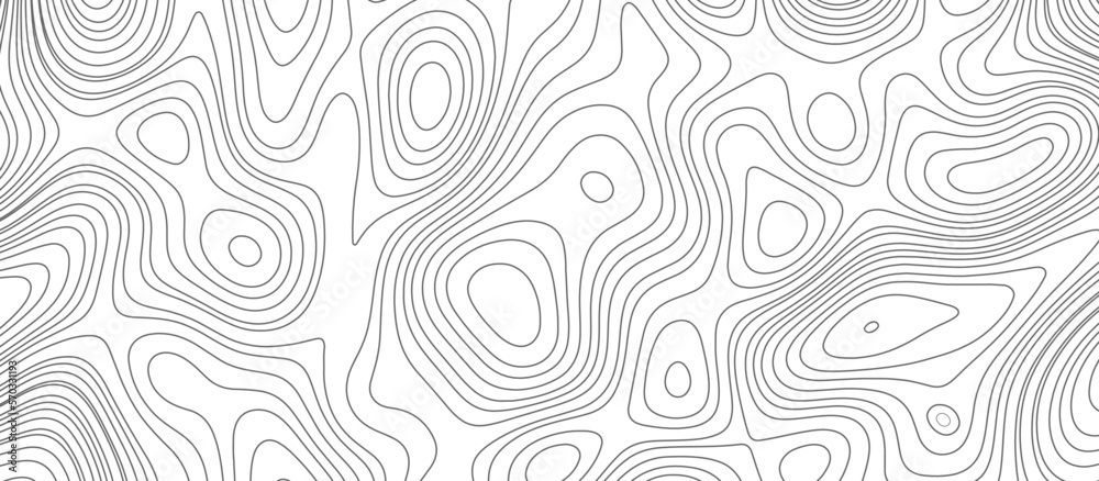 Background of the topographic map. Topographic map lines, contour background. Geographic abstract grid. vector illustration.