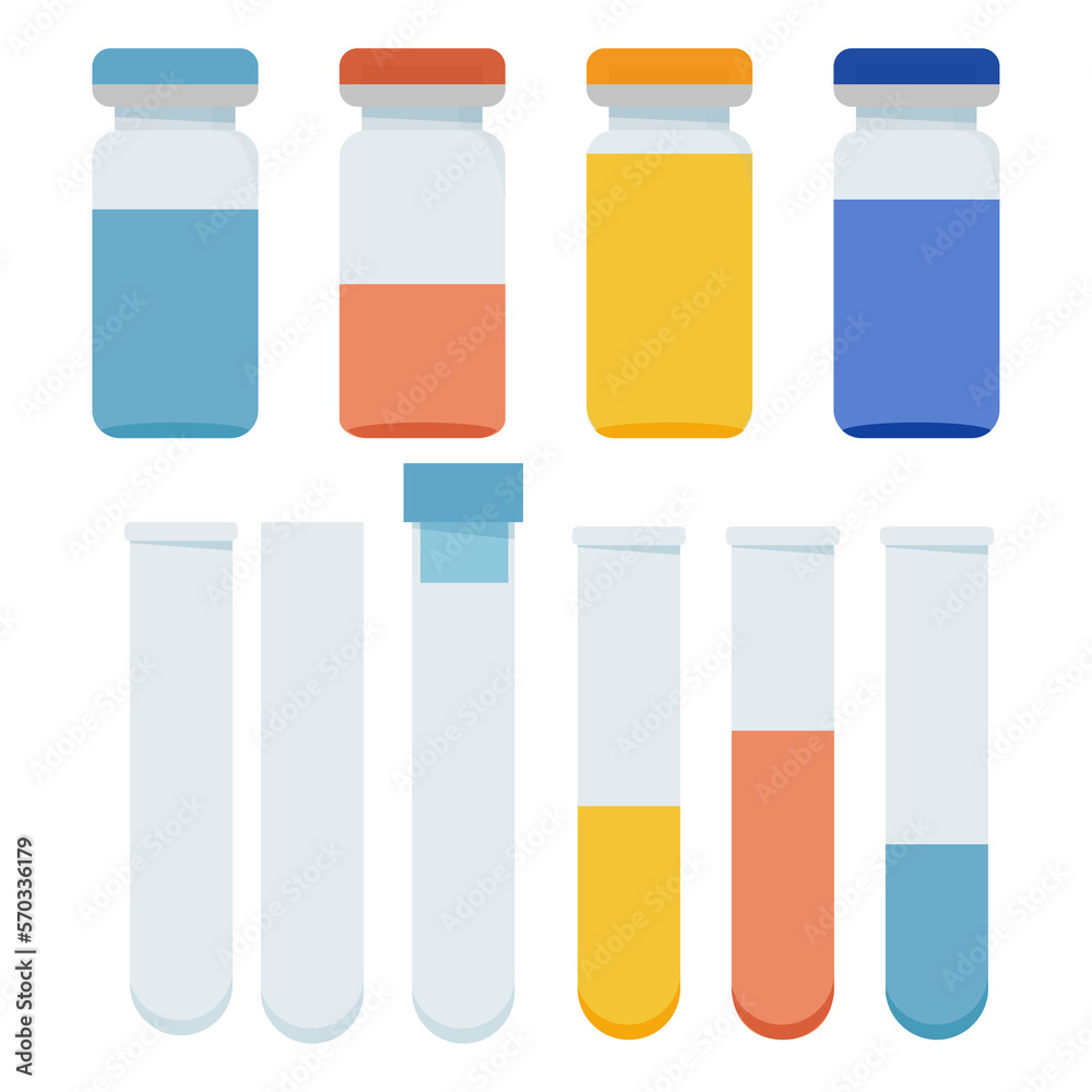 Medical bottle with color filling Medical bottle with color filling