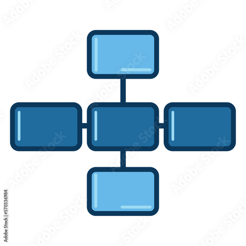 organization chart business icon