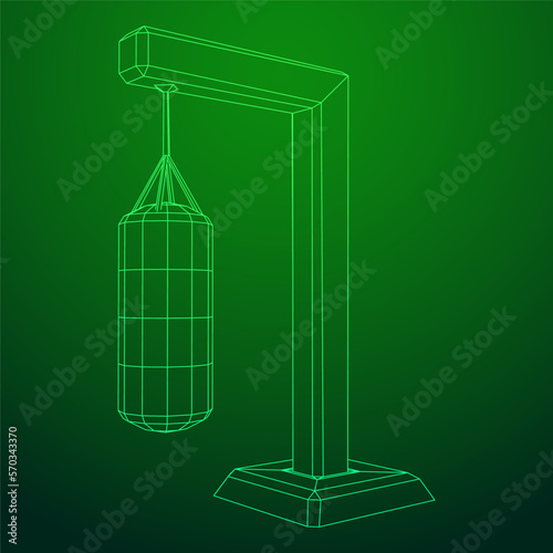 Punching bag for training boxing power punch
