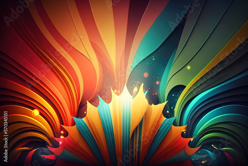 Elegant colored decorations for the carnival in Brazil