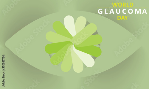 Vector illustration of a Background for World Glaucoma Day. 12 march
