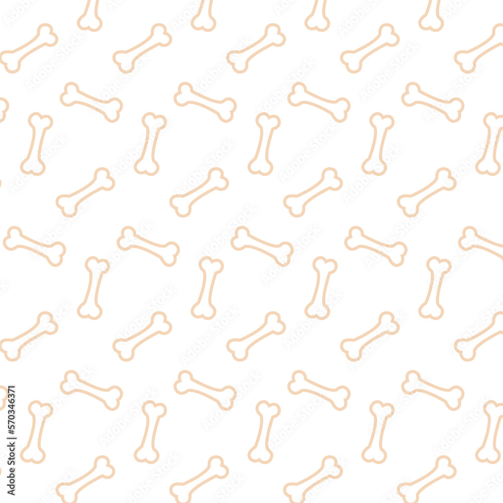 Dog bone icon seamless pattern.Design for print, wedding, backdrop, wallpaper. Vector illustration