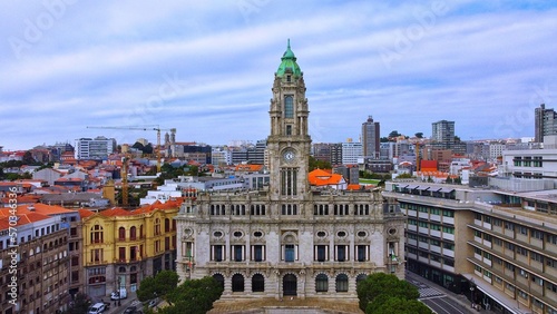 City center in Porto of Portugal