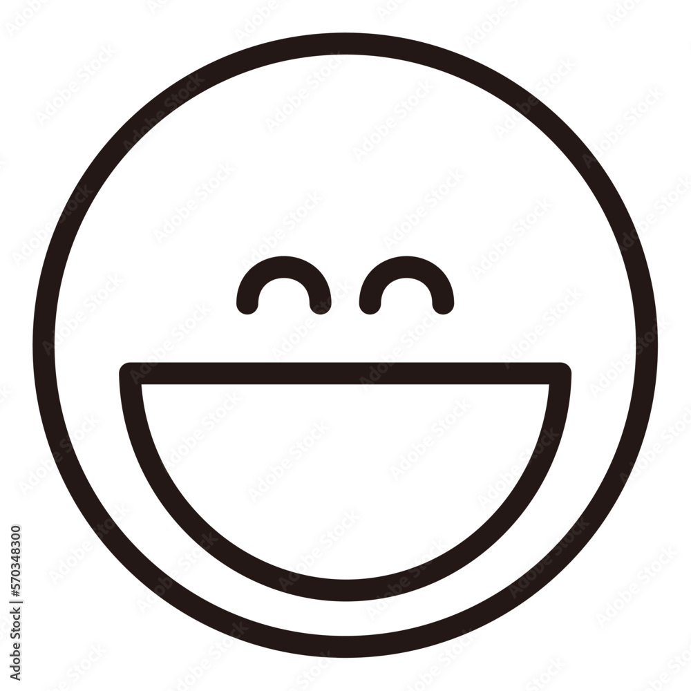 simple face emoji icon sticker with white background simple face emoji icon sticker with white background
