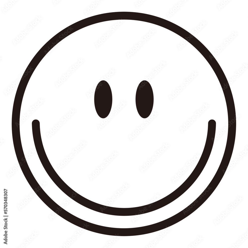 simple face emoji icon sticker with white background simple face emoji icon sticker with white background
