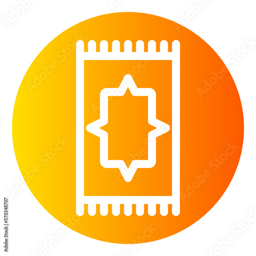 prayer mat gradient icon
