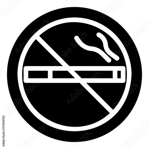no smoking glyph icon