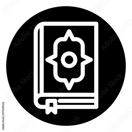 Quran glyph icon