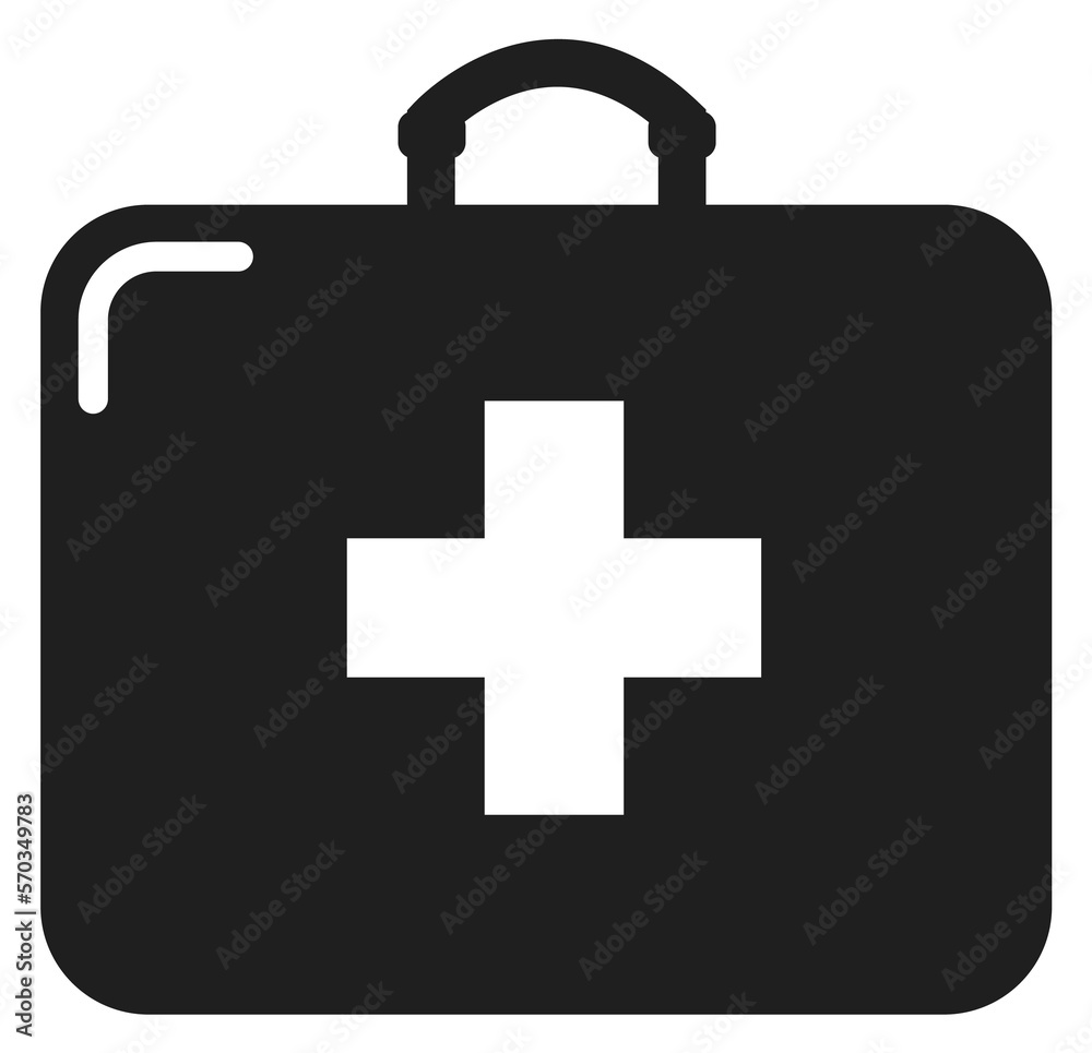 First aid lit black icon. Medical pack First aid lit black icon. Medical pack